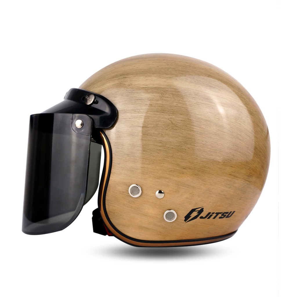 Jitsu Helm Retro Premium JR1 Wood-3