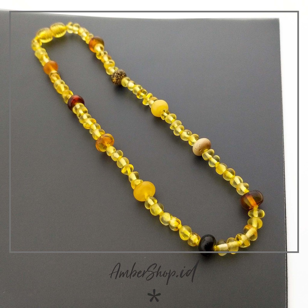 AS32 kalung Amber pereda tumbuh gigi bayi - Amber Shop