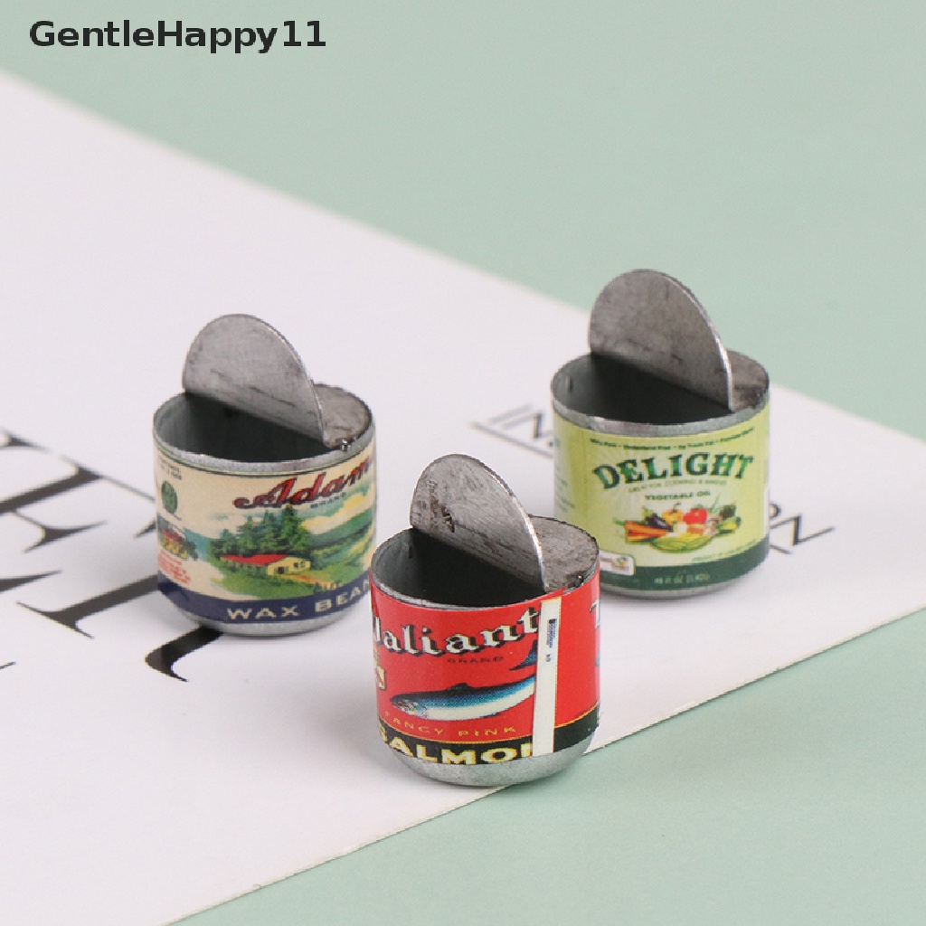 Gentlehappy 5Pcs / Set Mainan Miniatur Toples Selai / Buah Skala 1: 12 Untuk Aksesoris Rumah Boneka