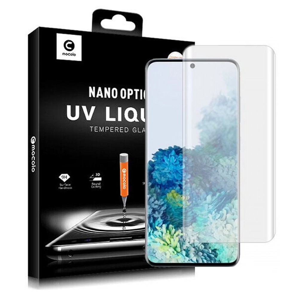 Tempered Glass Samsung Galaxy S20 Ultra / S20 Plus / S20 Mocolo Full Cover UV Glue Nano Liquid