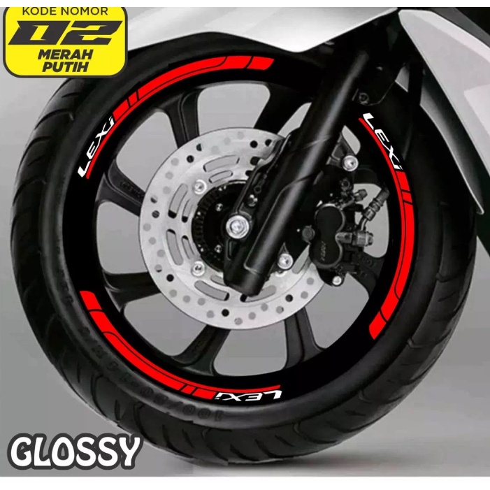 Stiker Lis Velg Motor All Yamaha Lexi Cutting Sticker Pelk