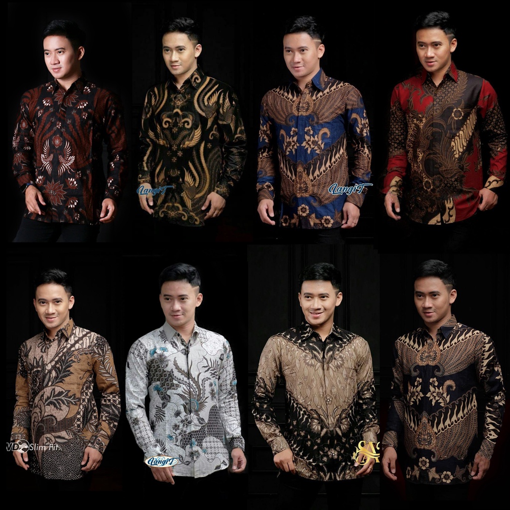 (BISA COD) Baju batik pria modern terbaru 2022 - Batik pria lengan panjang M L XL XXL - Batik pria jumbo - Kemeja Batik pria lengan panjang Berkualitas