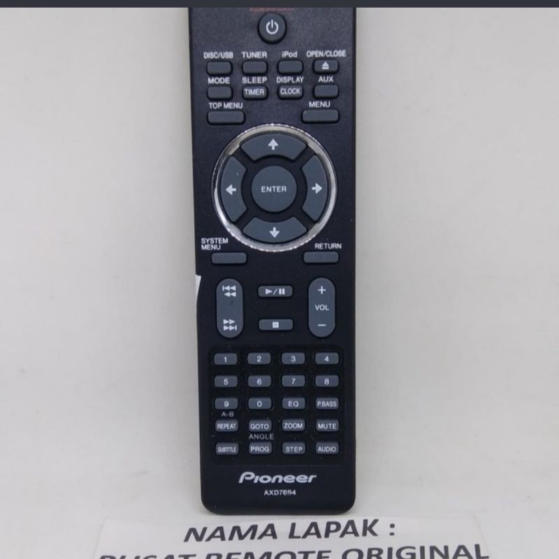 REMOTE REMOT DVD PIONEER AXD7684 ORIGINAL ASLI