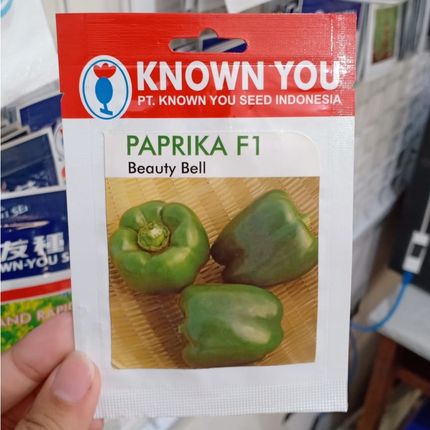 KYS - benih PAPRIKA HIJAU BEAUTY BELL isi 12 biji - benih paprika - known you seed