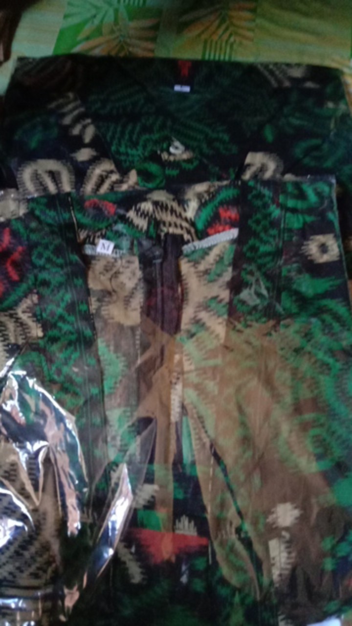 Maura Couple Sania Ruffle Batik Couple Ori .