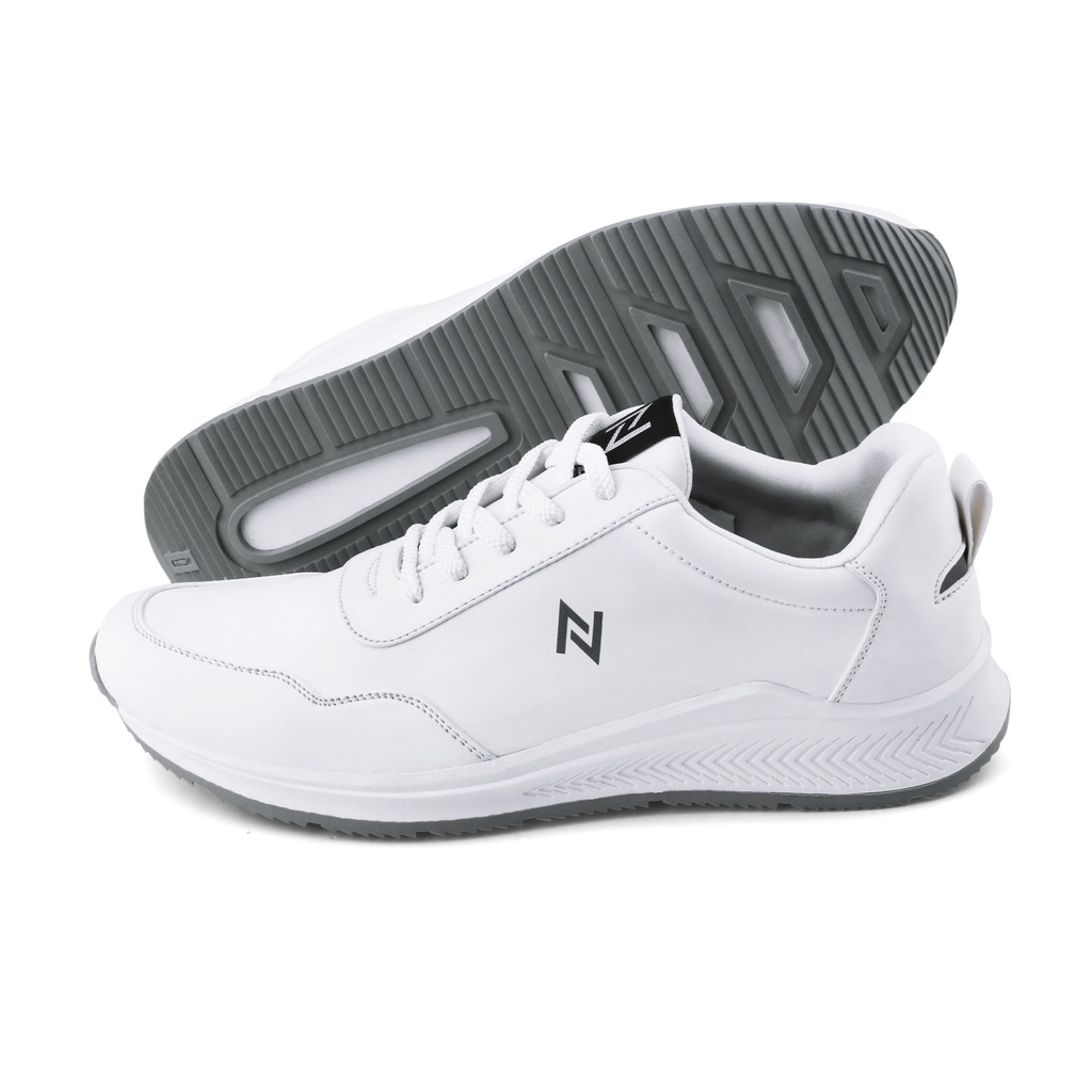 ELGIN WHITE (NAZ) - Sepatu Sneakers Pria Casual Sepatu Olahraga Running Sport Original