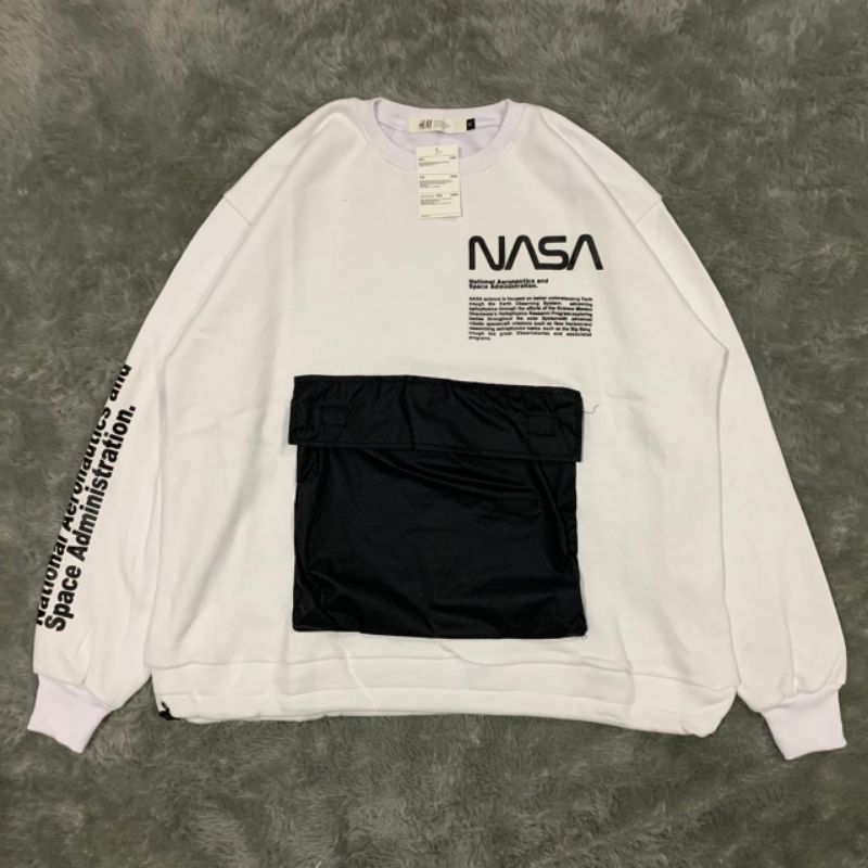 Sweater Crewneck H&amp;M Nasa Aerospace Bag Fulltag &amp; Lebel