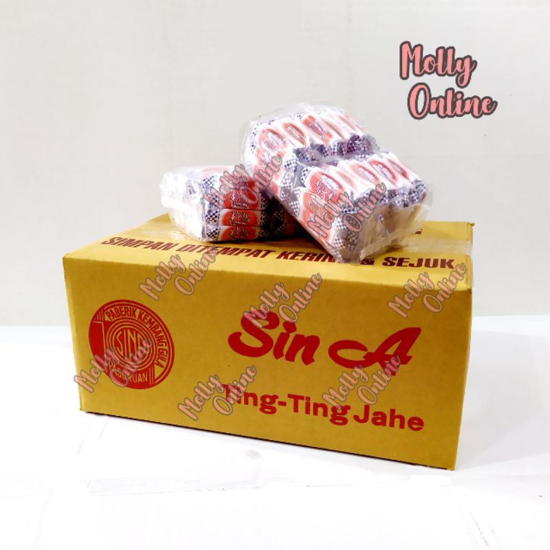 

SinA Ting Ting Jahe 80s Ctn Grosir Kembang Gula Khas Pasuruan Ginger Chewy Candy