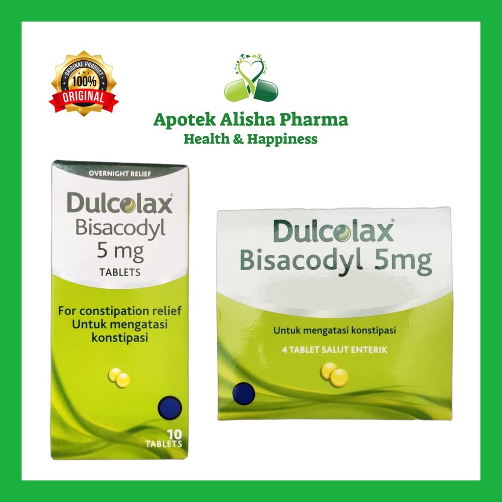 DULCOLAX Strip 4 dan 10 Tablet-Dulcolax Tablet Obat Untuk Mengatasi Konstipasi Sembelit Susah BAB/Dulcolak Tablet/DulkolakTablet