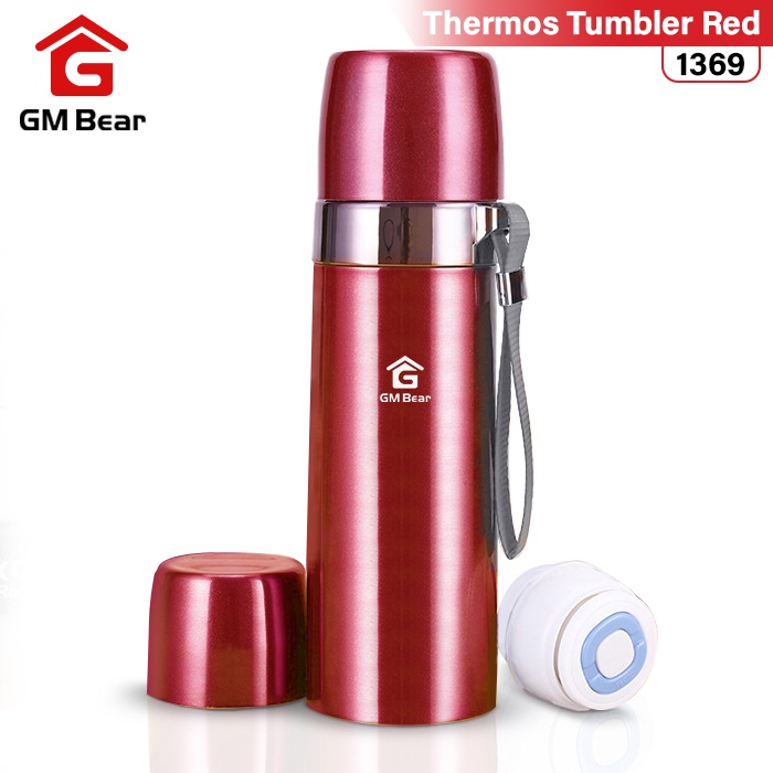 Termos Es Vacuum Tumblr Botol Portable Anti Tumpah H2C3 Traveling Pencet Tahan Panas Dingin Mini 1 L