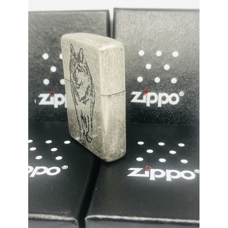 Zippo Motif Grafir Wolf/Srigala Zippo Grafir Zippo Premium COD