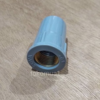 SOKET LURUS DRAT DALAM 1/2 ,3/4&quot; KUNINGAN SOVA FITTING PIPA PVC