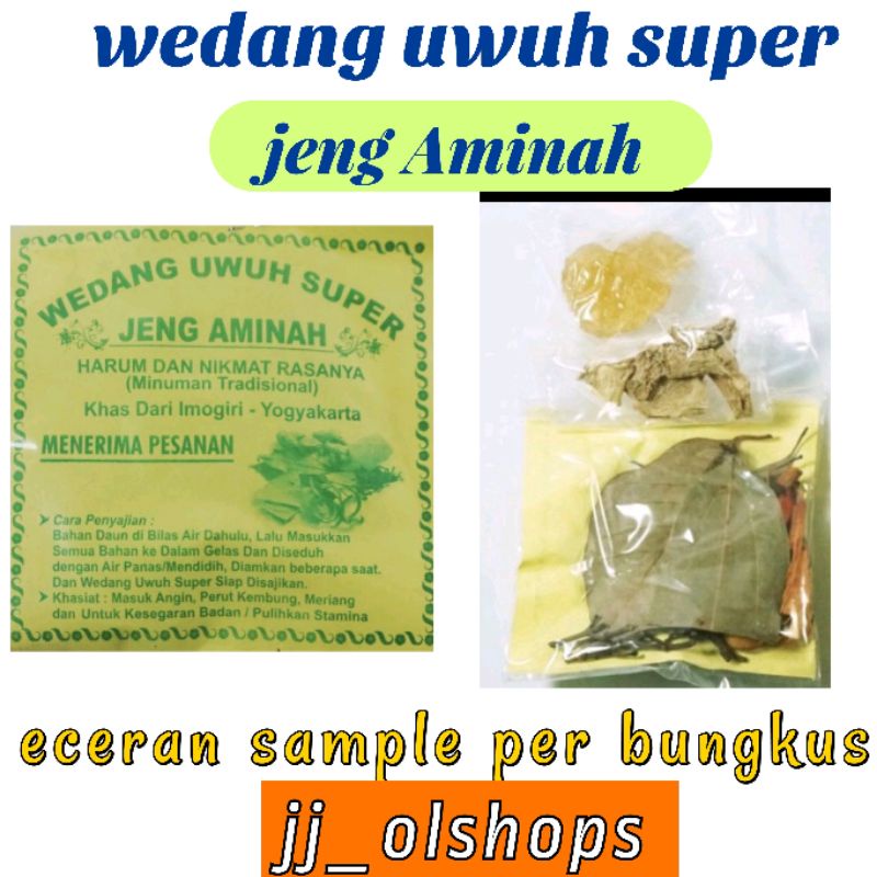 Oleh-oleh Yogya wedang uwuh komplit jengAminah wedang stamina