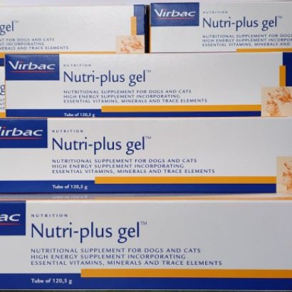 ady78 Virbac Nutri-Plus Gel 120,5 Gram Vitamin Anjing Kucing Nutri Plus Gel Original ( KEMASAN BESAR