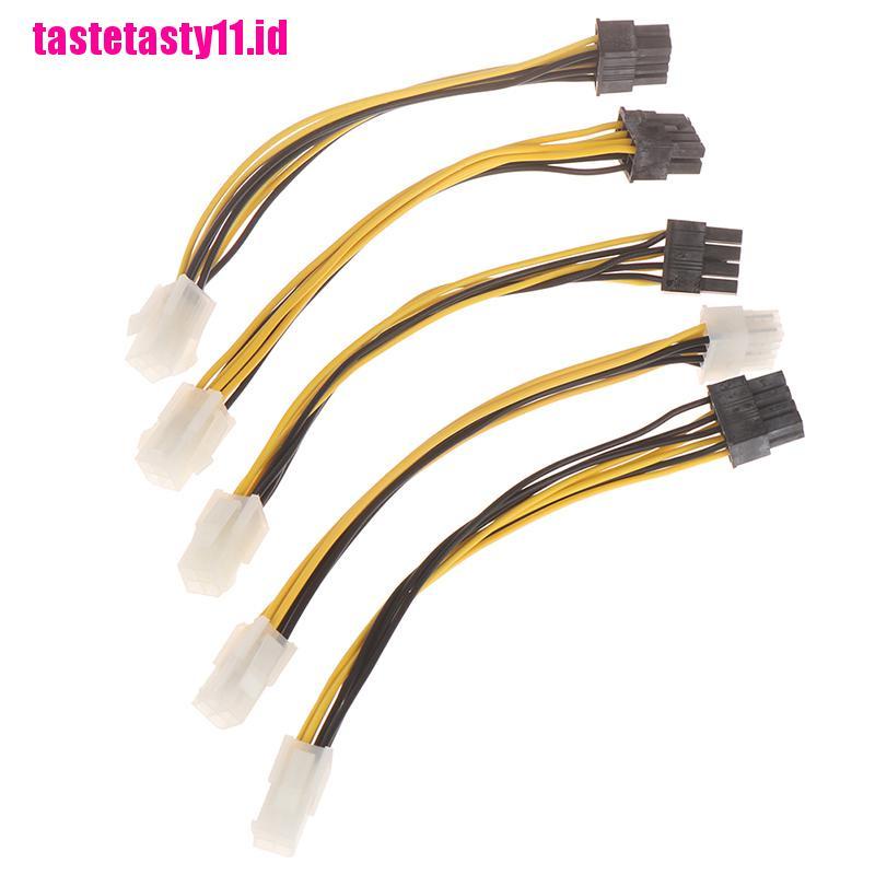 5pcs Kabel Adapter Power CPU ATX 4 Pin Male to 8 Pin Female EPS Untuk Komputer Power