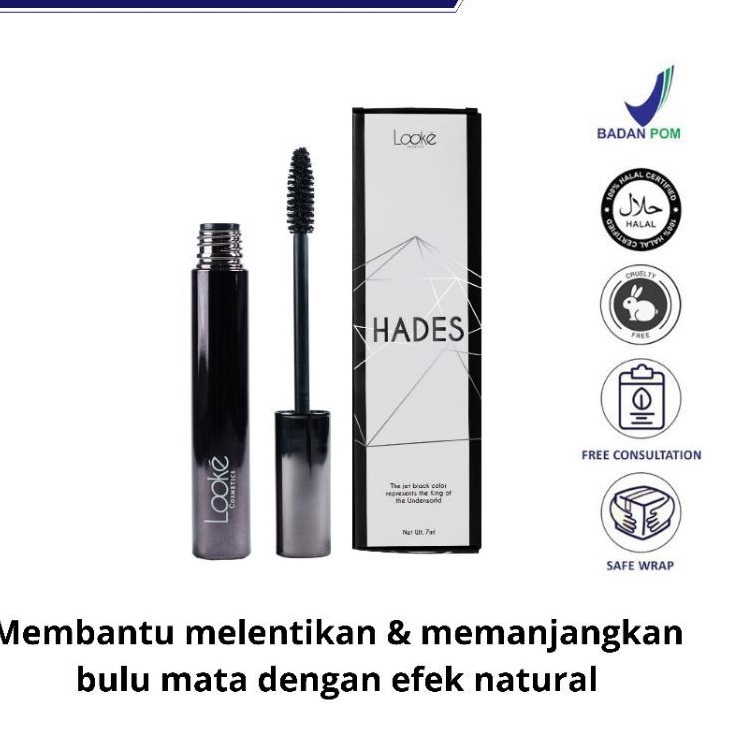 LOOKE Holy Lash Elixir Hades, Maskara Oil Tahan Lama Lentik Awet Cosmetics Official Id