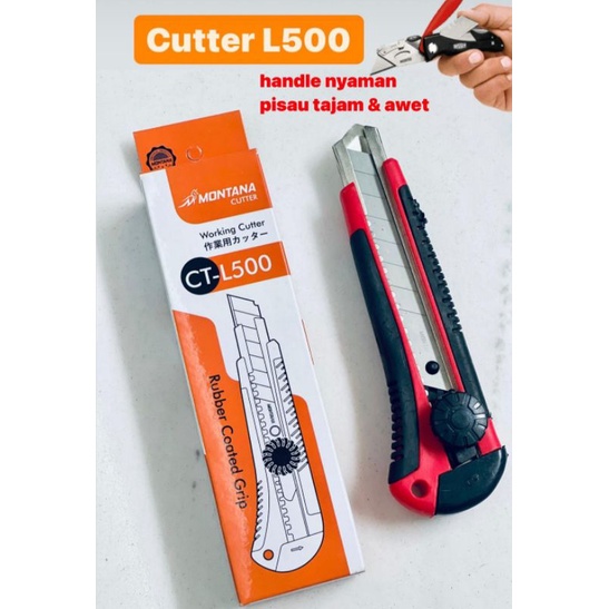 

Pisau Cutter Besar Termurah Cutter Besar L500 Tajam