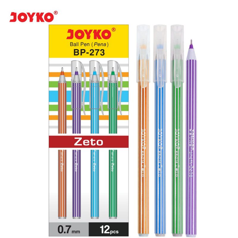 

Ball Pen Pulpen Pena Joyko BP-273 Zeto 1 Box 12 Pcs