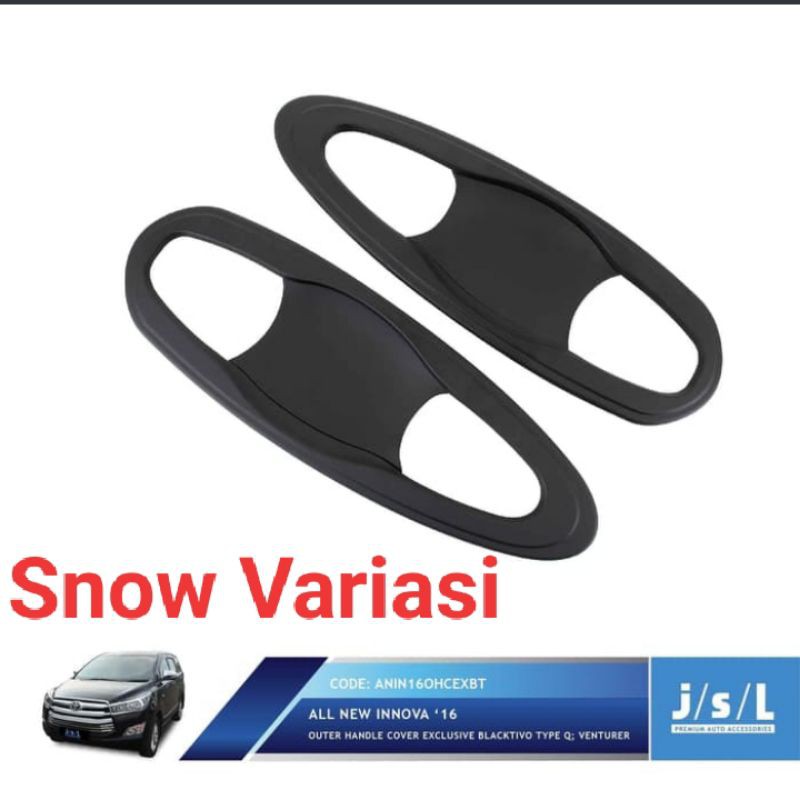 All New Fortuner mangkok pintu outer handle cover exclusive Black JSL