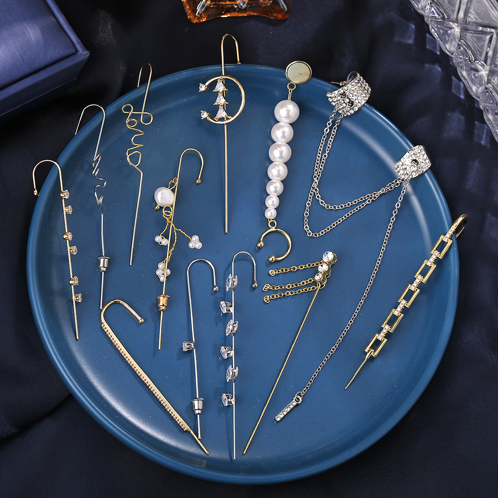 Anting Mutiara Warna Emas Dan Silver Gaya Korea Untuk Wanita