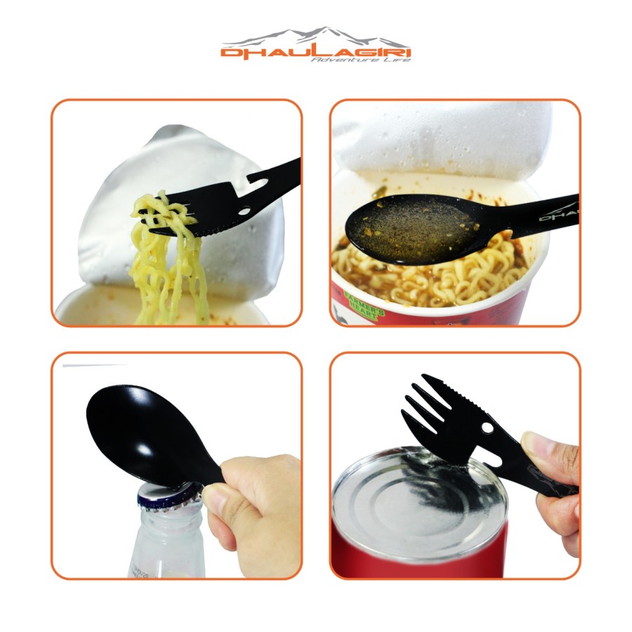 Garpu Sendok Multifungsi DH Sporksteel SS02 Dhaulagiri Camping Spoon