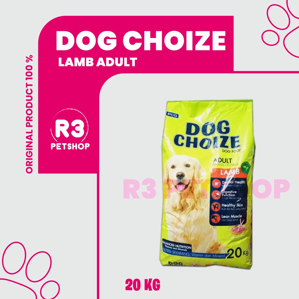 Makanan Anjing kering murah Dog Choize 20kg All variant ( Grab Gosend )