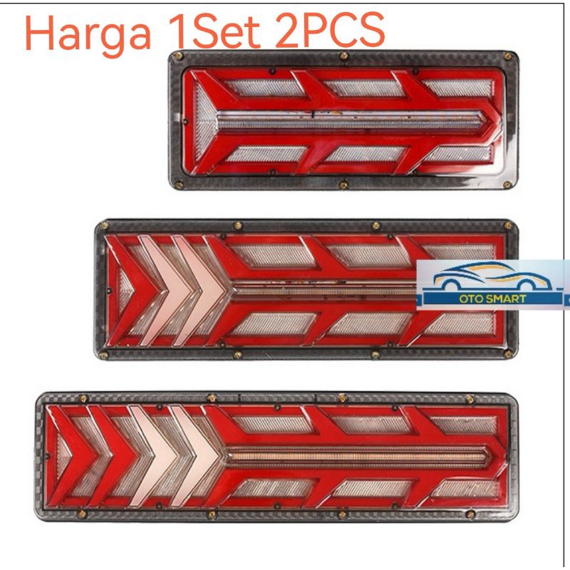 Lampu Stoplamp Variaai Stop Lamp Rem Belakang LED Runing Mobil Truk Panah 24 Volt