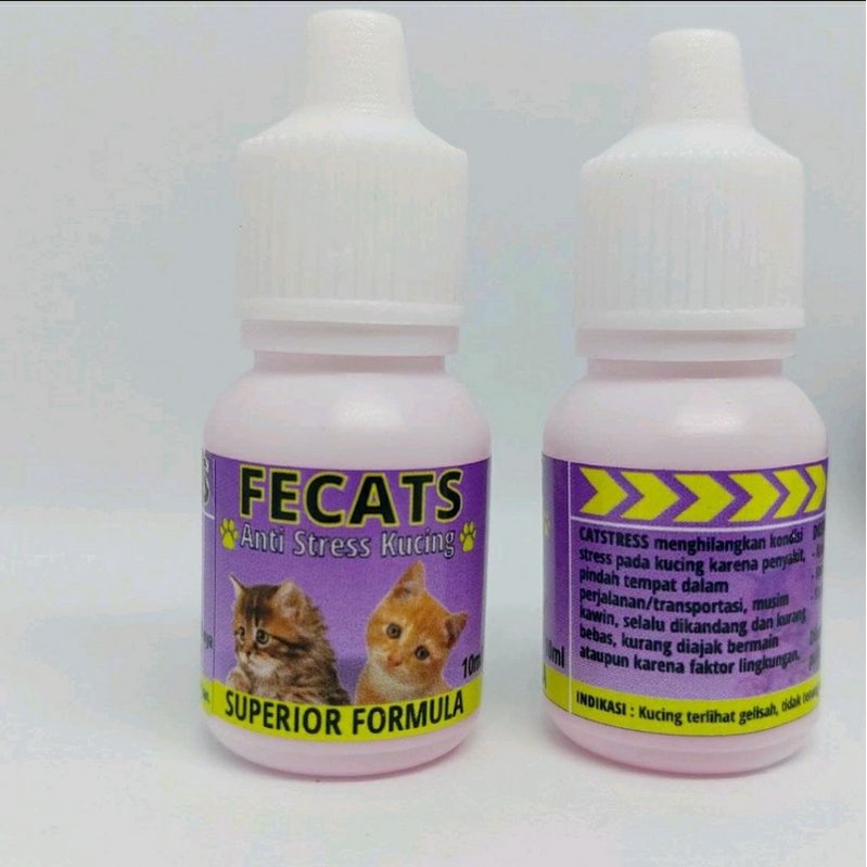 Obat Kucing Anti Stres Penghilang Stress Kucing Cat Kitten Fecats Ampuh