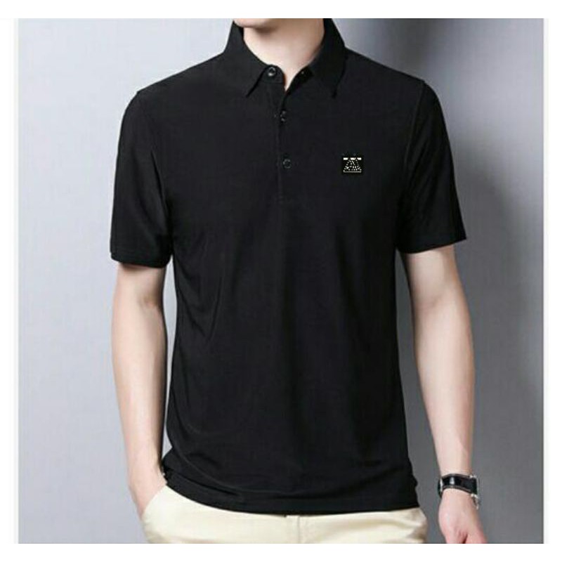 Simple ll kaos polos kerah original Alva cotton Combed 24 S