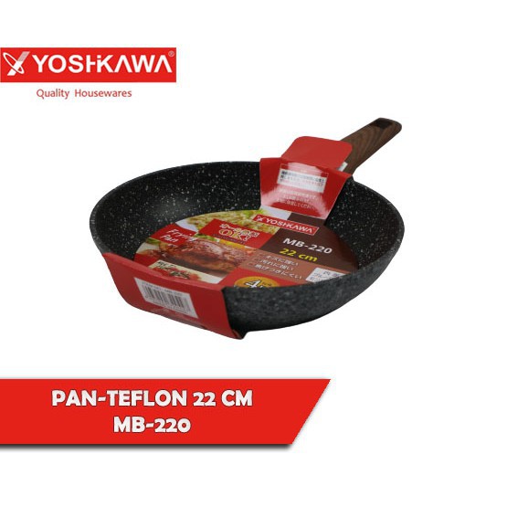 Yoshikawa Panci Ceramic Marble Fry Pan Penggorengan