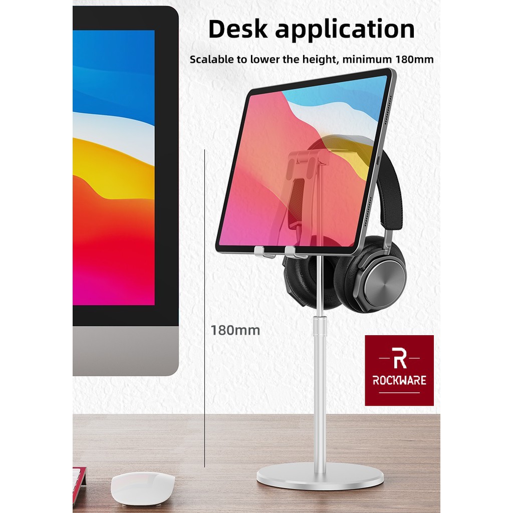 Desktop Scalable Telescopic Stand Holder for Tablets and Headphones - Holder untuk Tablet &amp;Headphone
