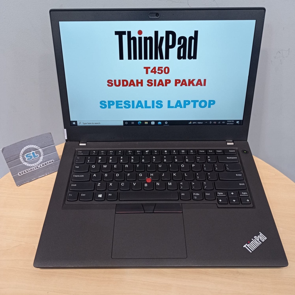 LAPTOP BISNIS ONLINE LENOVO THINKPAD T440 T450 T460 RAM 8GB SSD 512GB WINDOWS 10