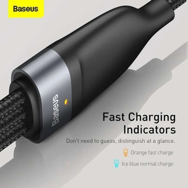 3 IN1 MICRO LIGHTNING TYPE C 1.2M BASEUS KABEL DATA FAST CHARGING CABLE CHARGER