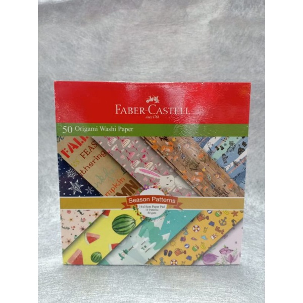 FABER CASTELL ORIGAMI WASHI PAPER 16x16 100 LBR