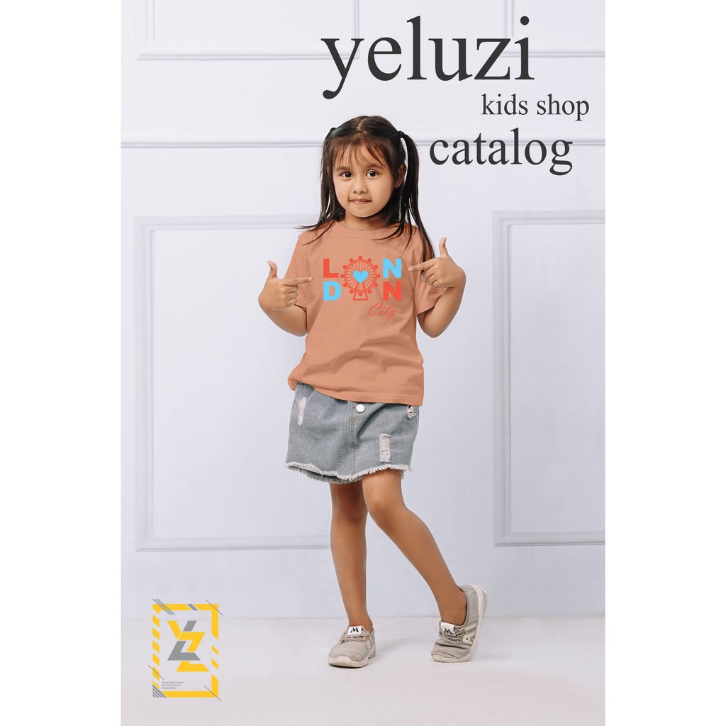 Kaos, Baju, Atasan anak Cewe,perempuan Land city yeluzi