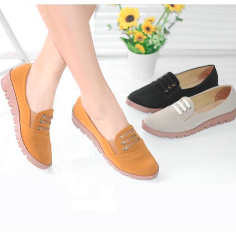 Flatshoe Vawel Sepatu Wanita SLIP ON VAWEL  L4,111&114 - FSH989-6
