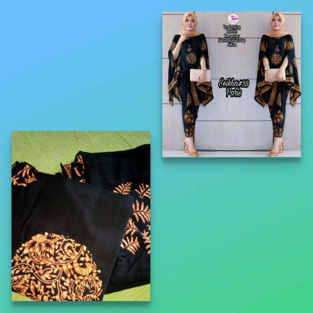 Setelan Batik Murah Solo Seikha #23 Paris Batik Tuman Solo