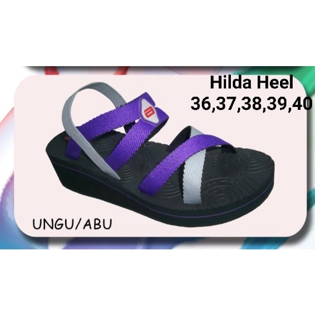 SANDAL HAK TINGGI WANITA WADGES JEPIT ANDO ORIGINAL 100% TERBARU DAN TERMURAH SANDAL ANDO HILDA HEEL