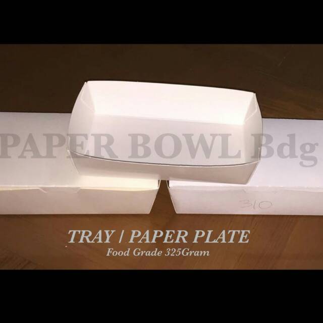 Paper Tray / paper Plate / Box tanpa tutup / kemasan makanan / box makanan / piring makan kertas