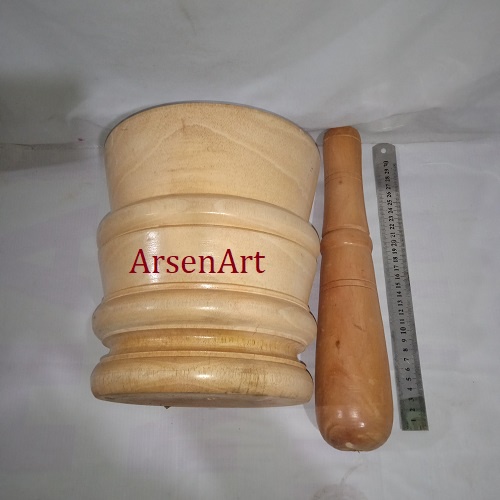 Lumpang Kayu Besar T18cm dan Jumbo Super T22 cm Free Penumbuk / Alu Kwalitas Oke