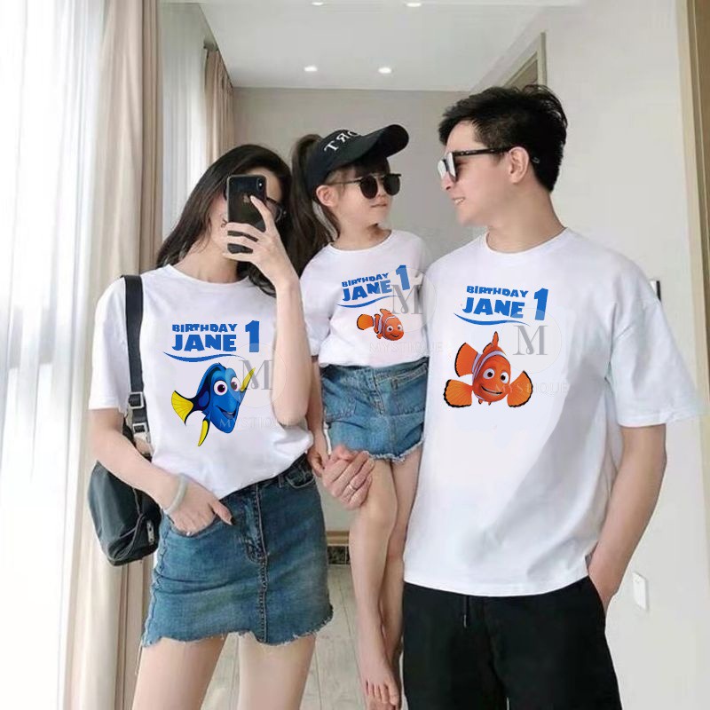 MYSTIQUE.ID-BAJU KAOS KELUARGA NIMO T-SHIRT LUCU DAN AESTHETIC