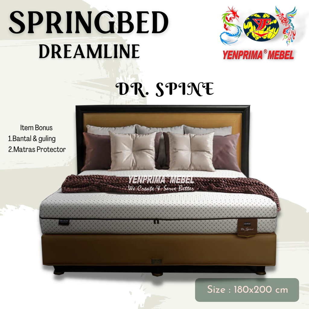 [YENPRIMA] Springbed Set Dreamline Dr. Spine 180 x 200 / Springbed / Kasur / Dreamline