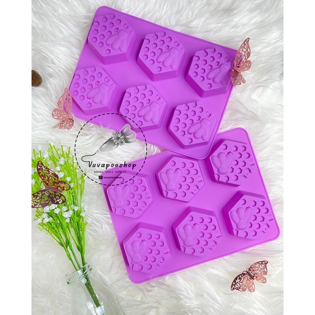 Silicone Sarang Lebah / Silikon Puding Coklat Sarang Lebah