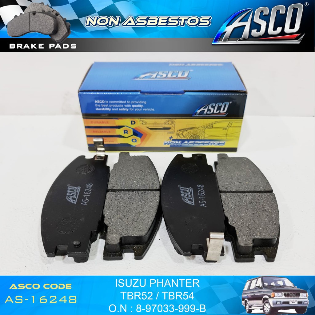 Brake Pad Depan Set Isuzu Panther TBR54-TBR52 ASCO Non Asbestos