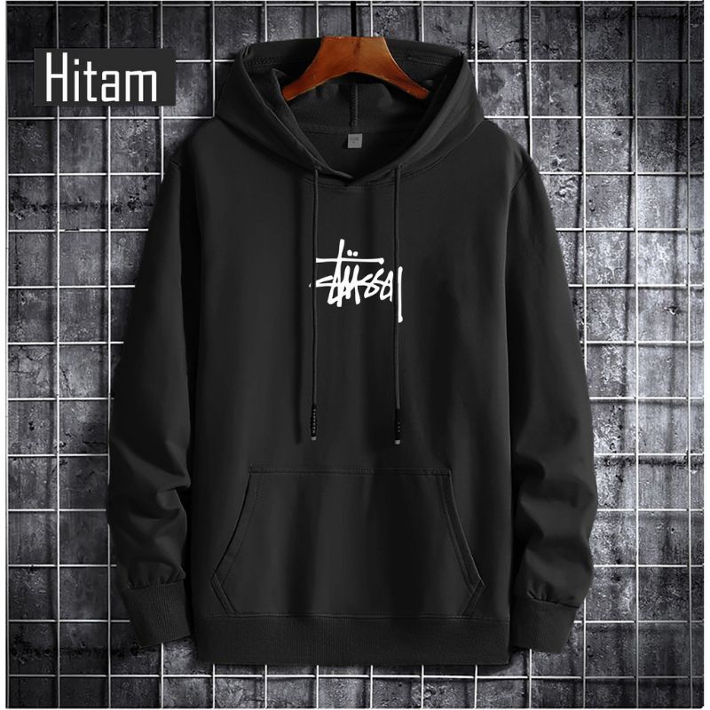 TERMURAH !! COD Jaket Sweater Hoodie Pria Distro stusy Original Big Size Jumbo M - XXL