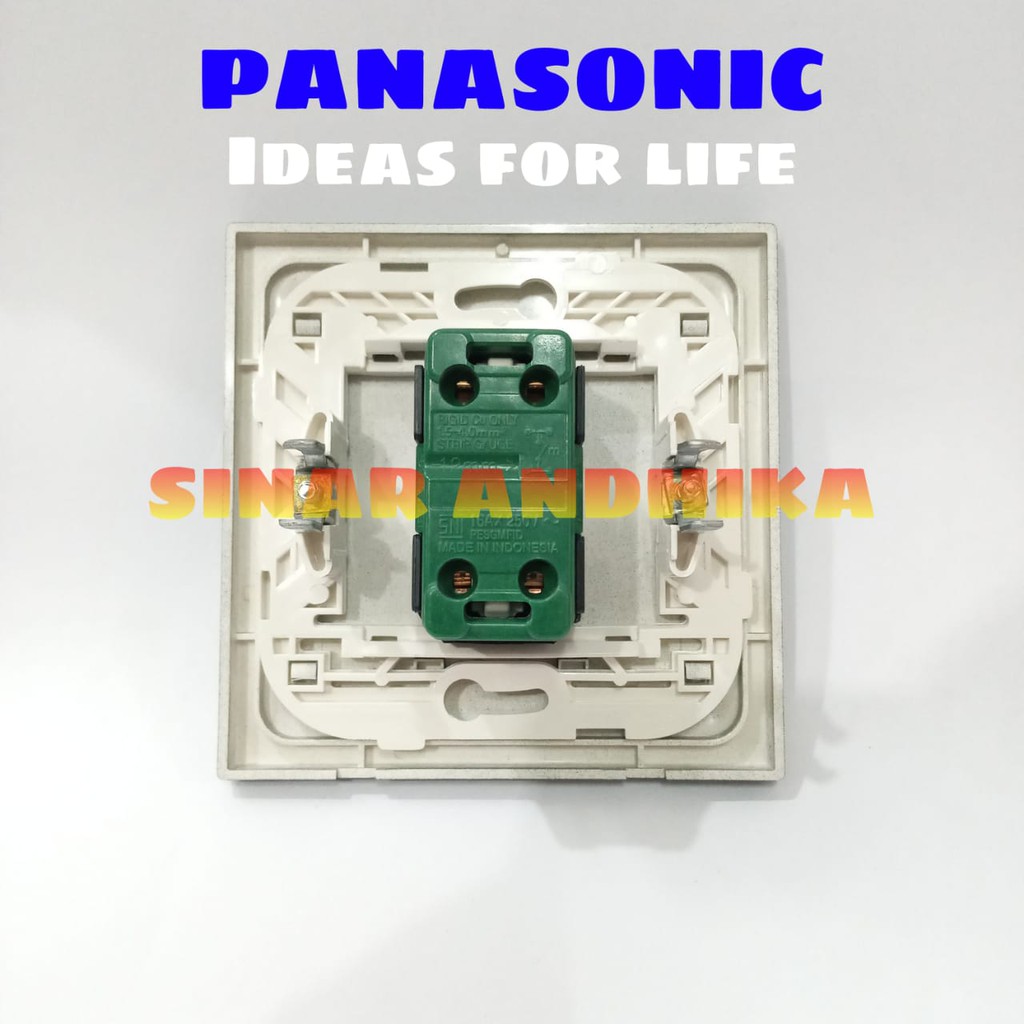 SAKLAR ENGKEL KECIL HITAM ECO B STYLE E PANASONIC WESJ 78019B+WESJ 5931B