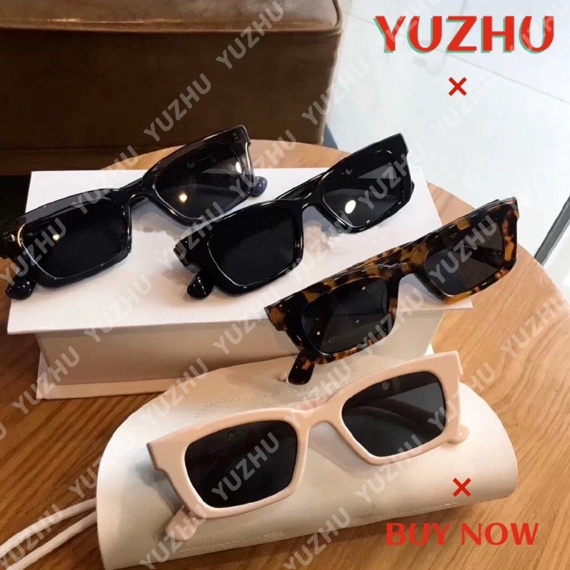 (YUZHU) COD Kacamata Hitam Bentuk Persegi Panjang Gaya Korea Untuk Wanita Kacamata Hitam Rectangle Sunglasses Women