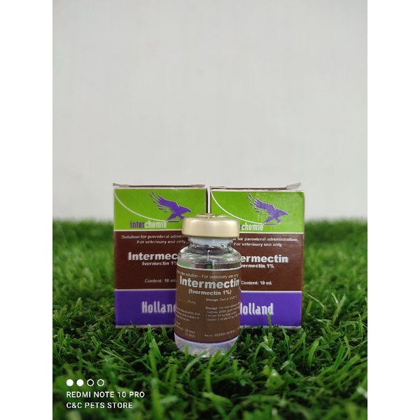Intermectin Injeksi 10 ml obat scabies/gudik, koreng, cacing, & jamur