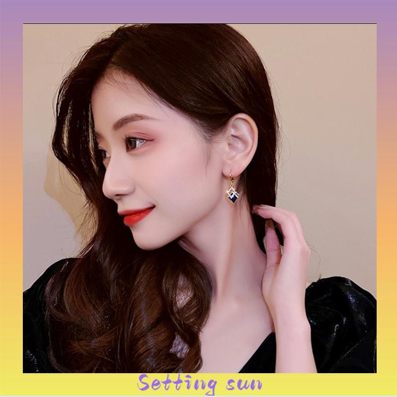 Rhombus bentuk minyak Drop anting-anting modis anting-anting High-end TN