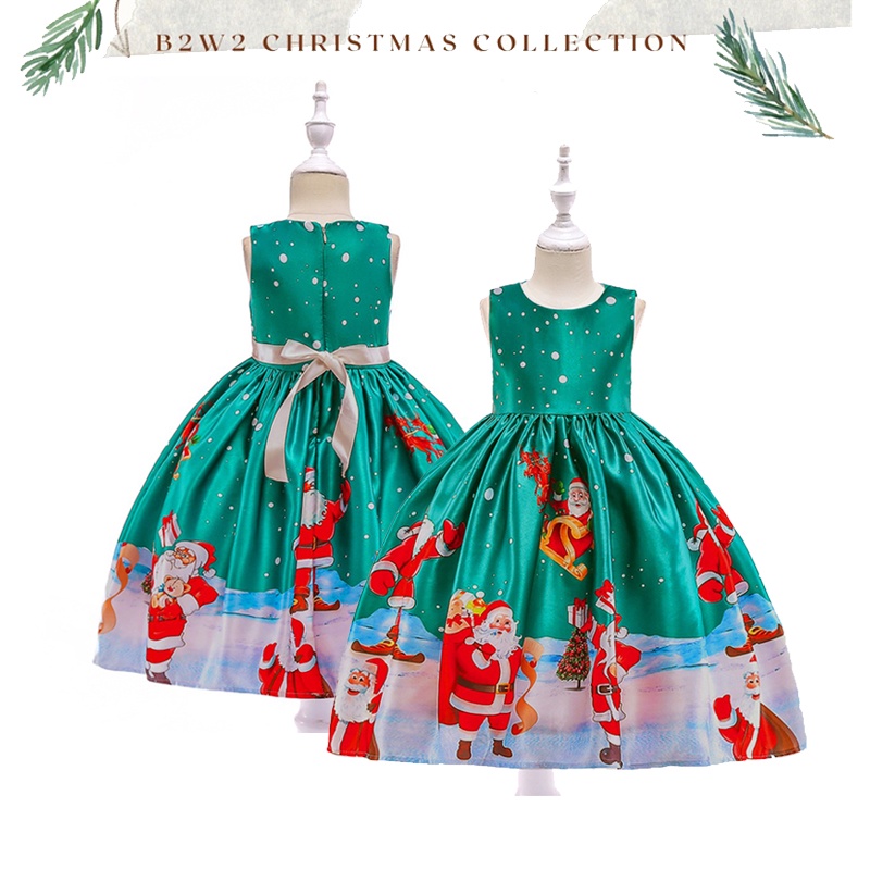 [Brandedbaby] DRESS CHRISTMAS / DRESS NATAL ANAK / DRESS SANTA CHRISTMAS